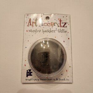 Black Glitter Microfine Sparklerz Craft Art Accentz Brand .35 Oz 10g 24-3006